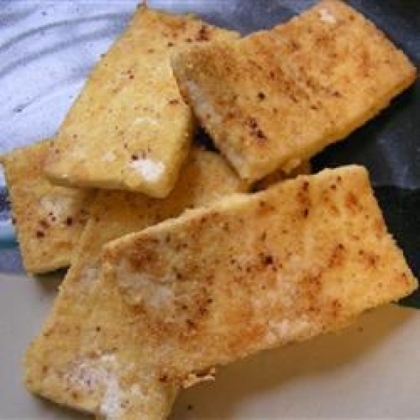 French Toast Pan-Fried Tofu (Gluten Free)