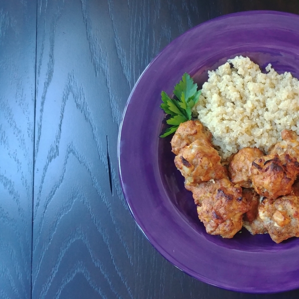 Chicken Meatballs with Quinoa