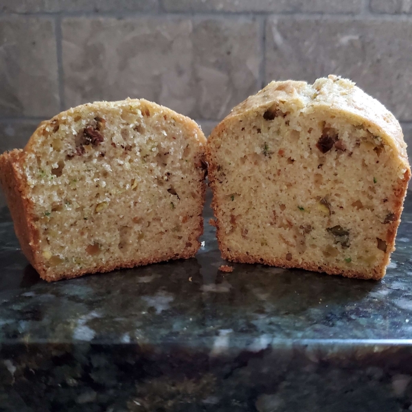 Lemon Pistachio Zucchini Bread