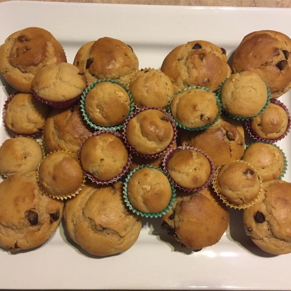 Eggless Peanut Butter Chocolate Muffins