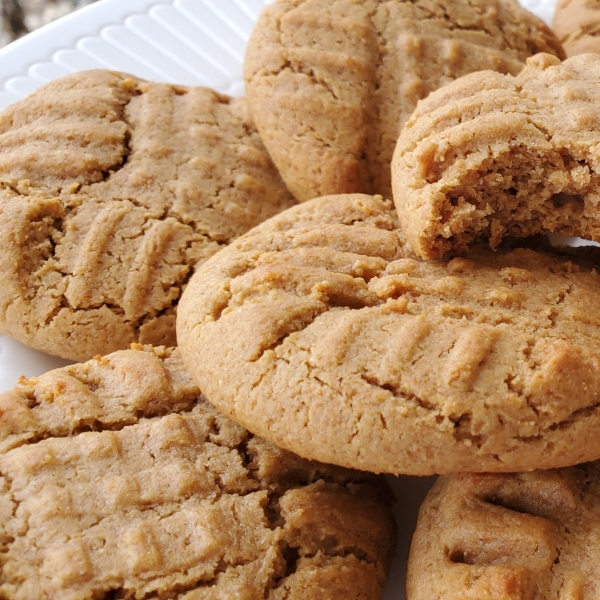 Honey Whole Wheat Peanut Butter Cookies