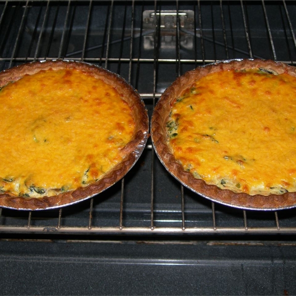 Spinach and Red Chard Quiche