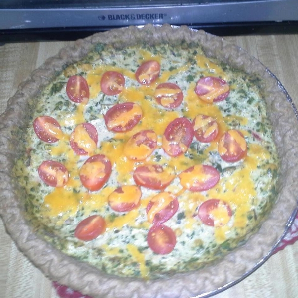 Spinach and Red Chard Quiche