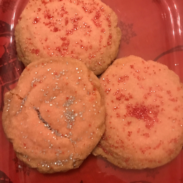 Polvorones Rosas (Pink Mexican Sugar Cookies)