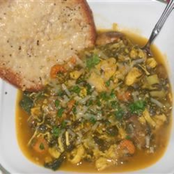 Parsley Spinach Chicken Stew