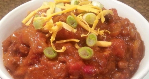 Frank's Spicy Alabama Onion Beer Chili