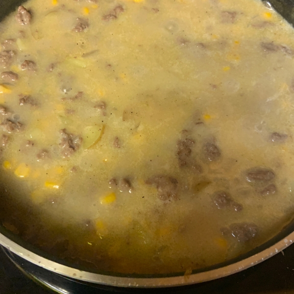 Corn Chowder with Beef