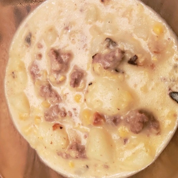 Corn Chowder with Beef