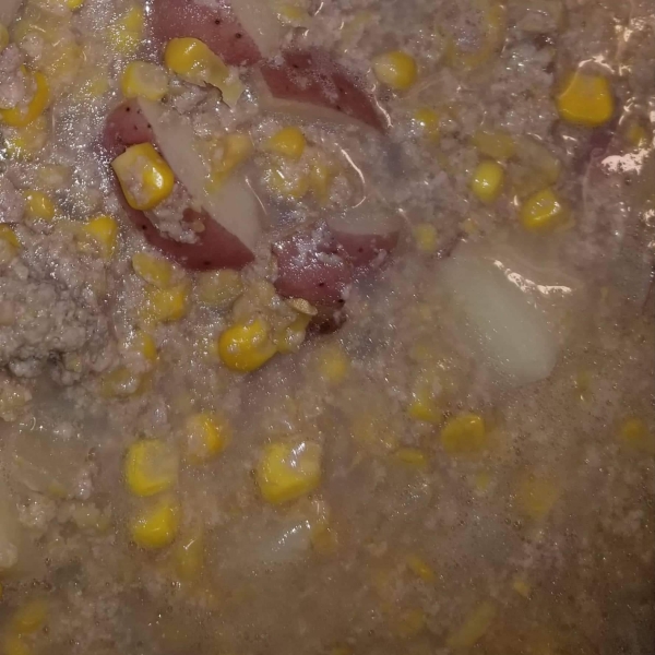 Corn Chowder with Beef