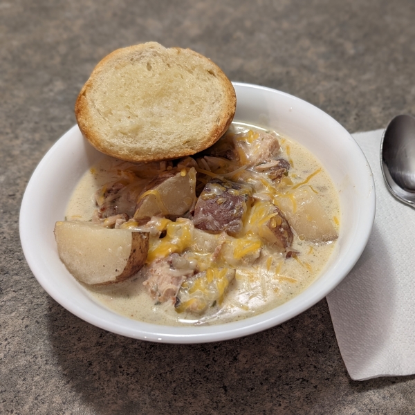 Slow Cooker, Easy Baked Potato Soup