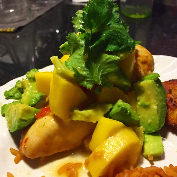 Spicy Cuban Mojo Chicken with Mango-Avocado Salsa