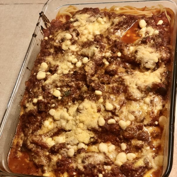 Baked Spaghetti with Venison