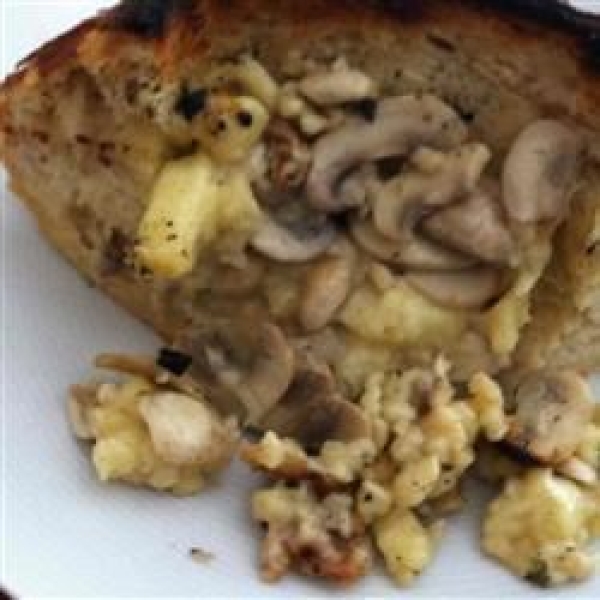 Baked Brie and Mushroom Sourdough Appetizer