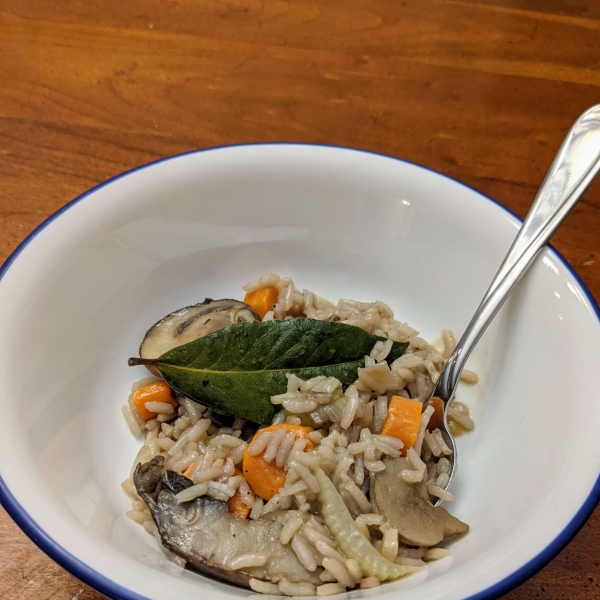 Portobello Mushroom and Rice Stew