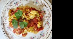 Scrambled Eggs and Tomatoes