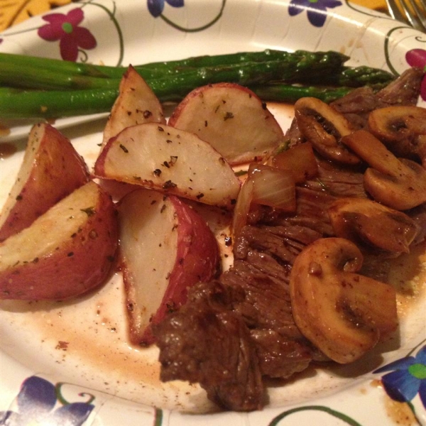 Flank Steak with Mushroom Sauce