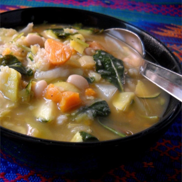 Italian Ribollita (Vegetable and Bread Soup)