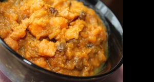 Moroccan Sweet Potato and Raisin Salad