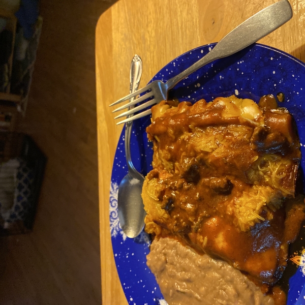 Beef Enchiladas with Flour Tortillas