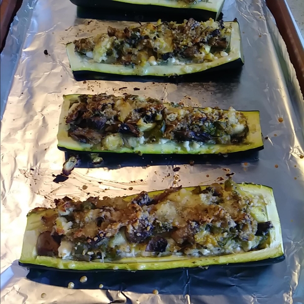 Stuffed Zucchini Shells