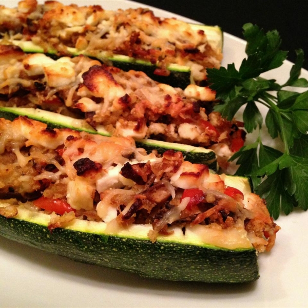 Stuffed Zucchini Shells