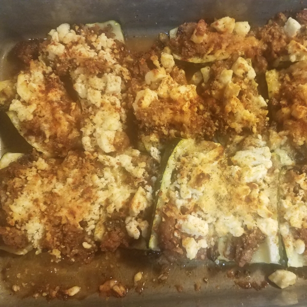 Stuffed Zucchini Shells