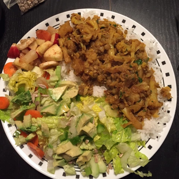 Cauliflower and Potato Stir-Fry - East Indian Recipe