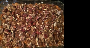 Roasted Sweet Potato Casserole with Pecan Crumble