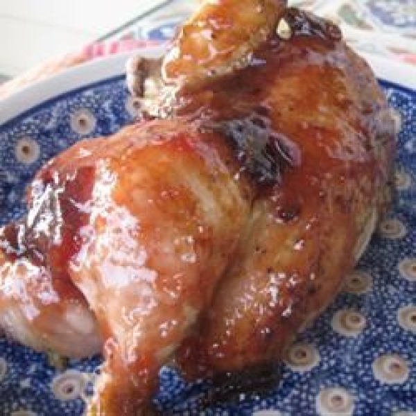 Chicken with Plum Glaze