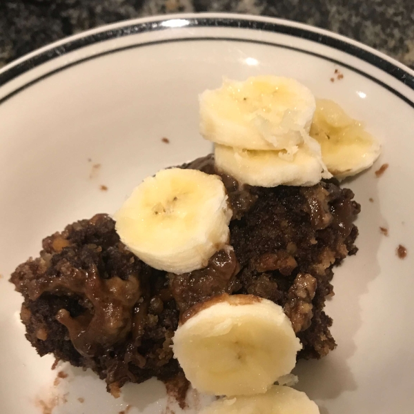 Warm Chocolate Peanut Butter Pudding Cake