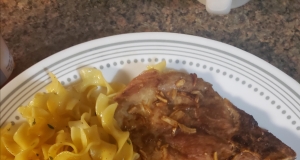 Cola Onion Pork Chops