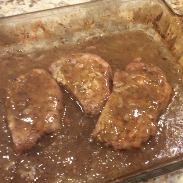 Cola Onion Pork Chops