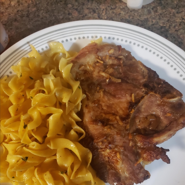 Cola Onion Pork Chops