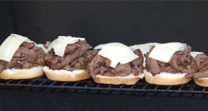 Grilled Venison Scape Sandwich