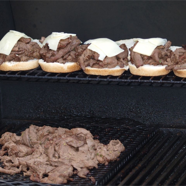 Grilled Venison Scape Sandwich