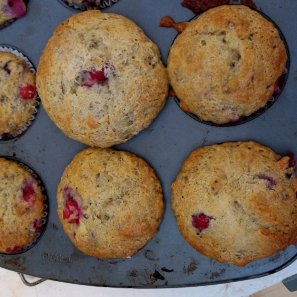 Edna's Banana Cranberry Muffins