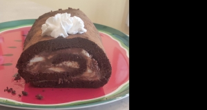 Triple Chocolate Roll Cake