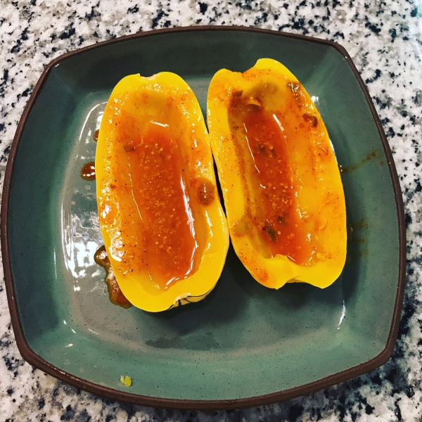 Baked Delicata Squash with Lime Butter