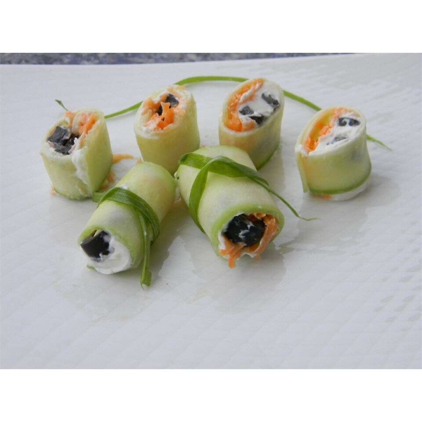 Mini Cucumber Sushi Rolls