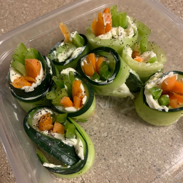 Mini Cucumber Sushi Rolls