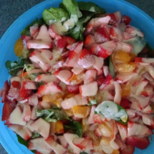 Strawberry Romaine Summer Salad