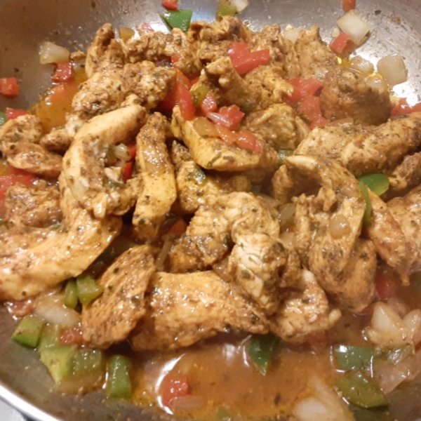 Easy Chicken and Bell Pepper Fajitas