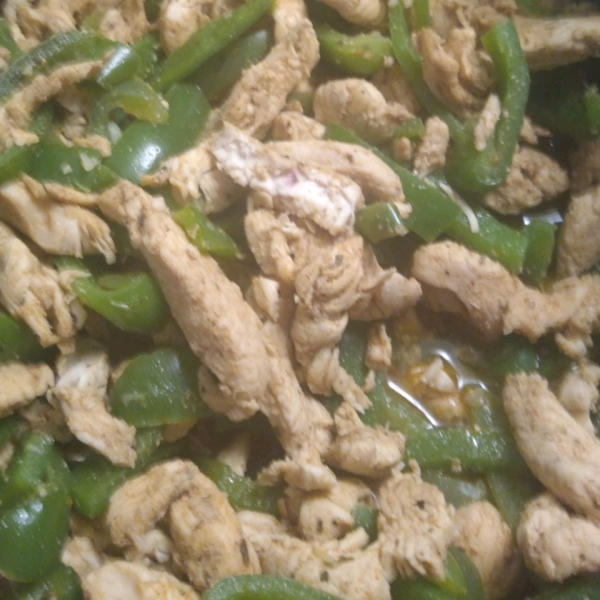 Easy Chicken and Bell Pepper Fajitas