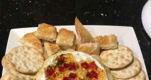 Garlicky Baked Brie
