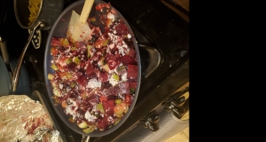 Warm Bok Choy, Beet and Feta Salad