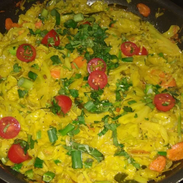 Coconut Curry Cabbage