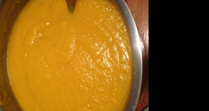 Roasted Butternut Squash Cream Soup with Ginger