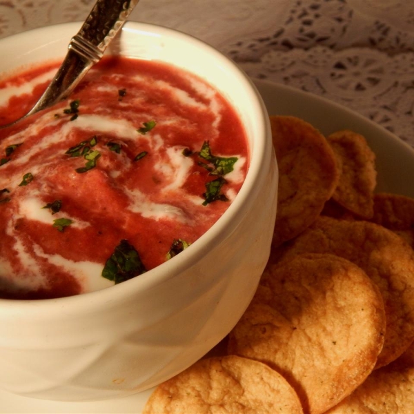 Autumn Tomato and Root Vegetable Soup