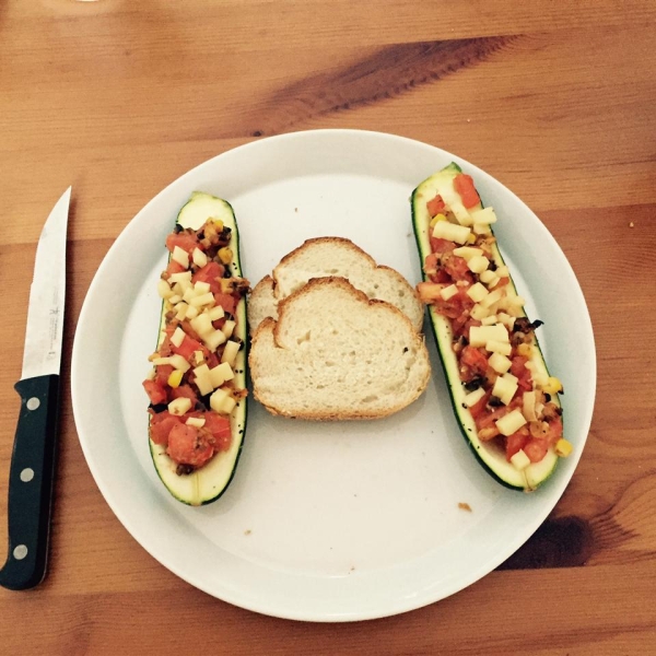 Italian-Style Stuffed Zucchini (Kid-Friendly)