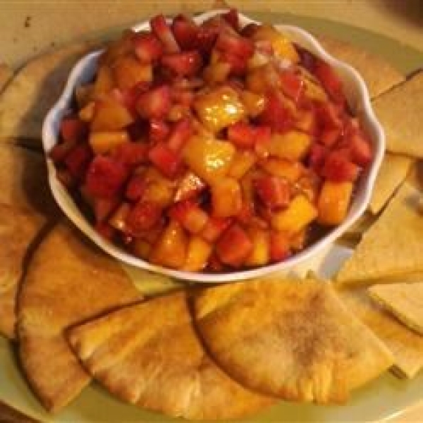 Fruit Salsa with Cinnamon Tortilla Chips